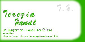 terezia handl business card